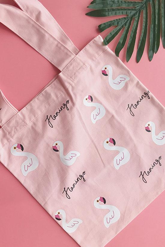 Refreshing Flamingo Printed Shoulder Bag