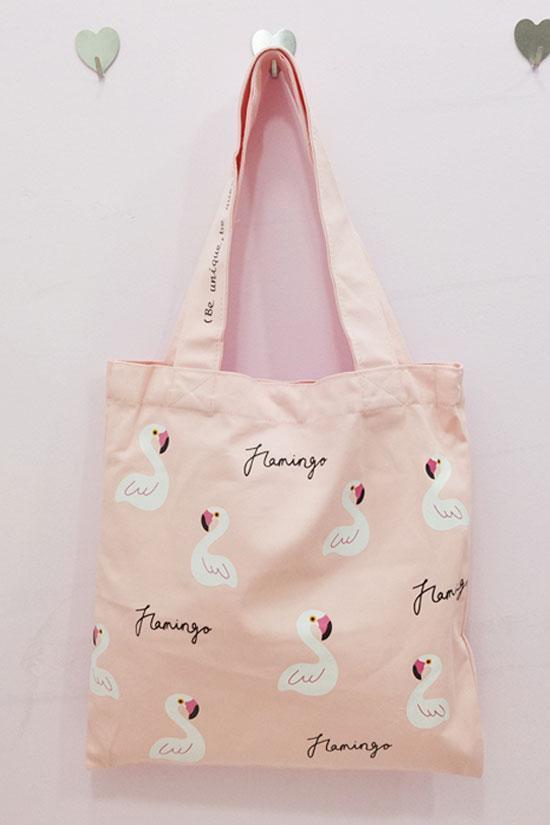 Refreshing Flamingo Printed Shoulder Bag