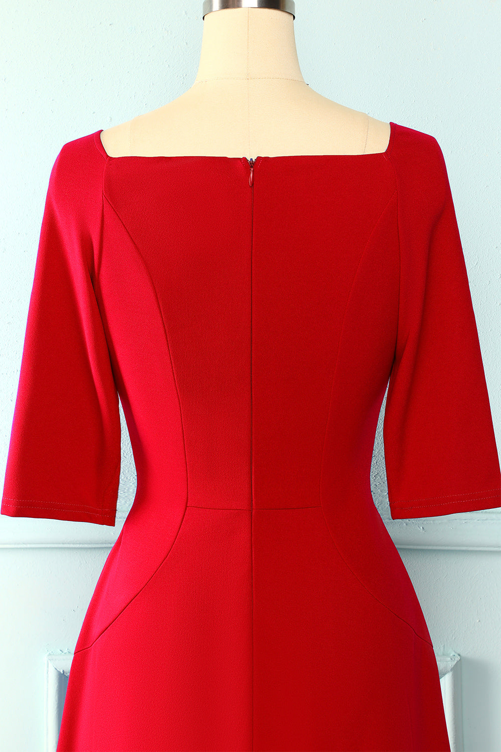 Red Dress with Pockets