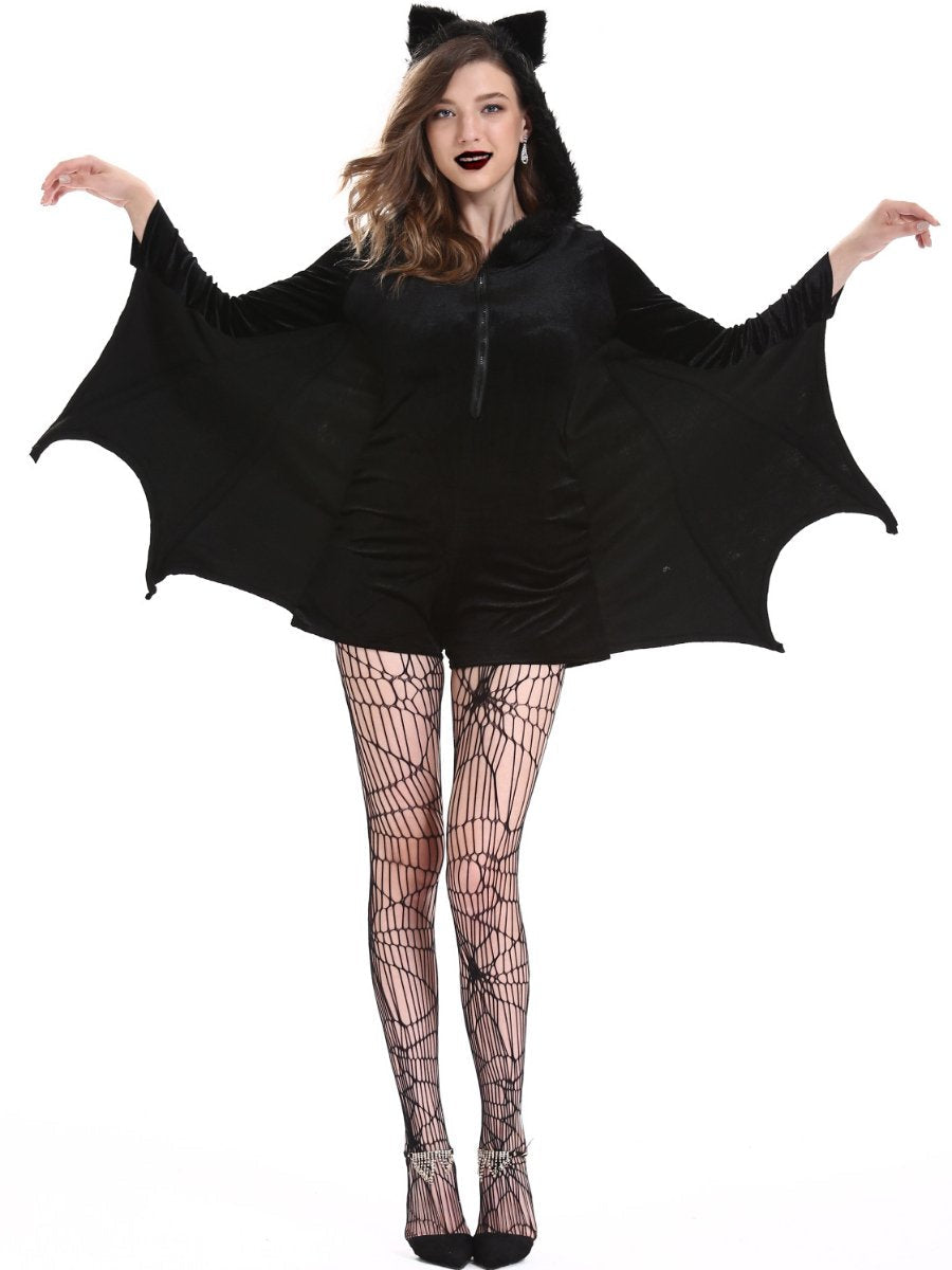 Plus Size Bat Costume Gothic Cozy Cosplay Halloween Costumes