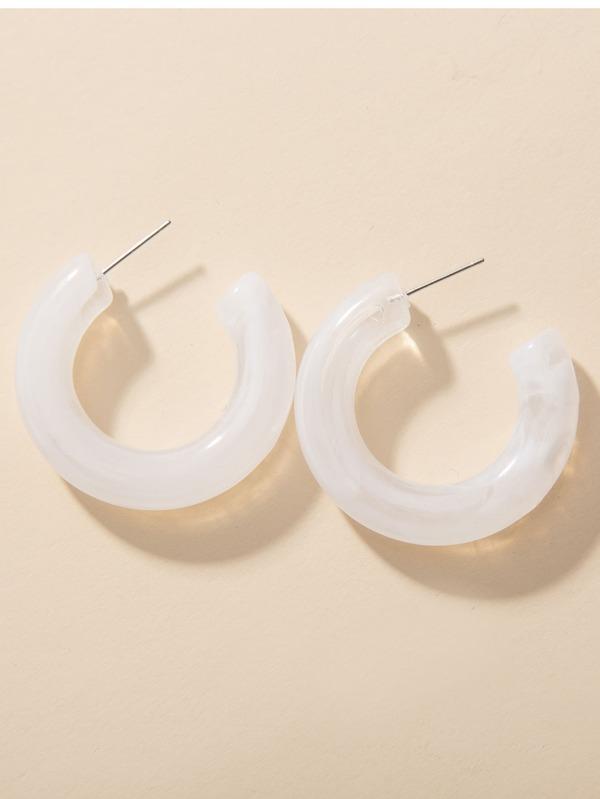 1pair Cuff Hoop Earrings - INS | Online Fashion Free Shipping Clothing, Dresses, Tops, Shoes