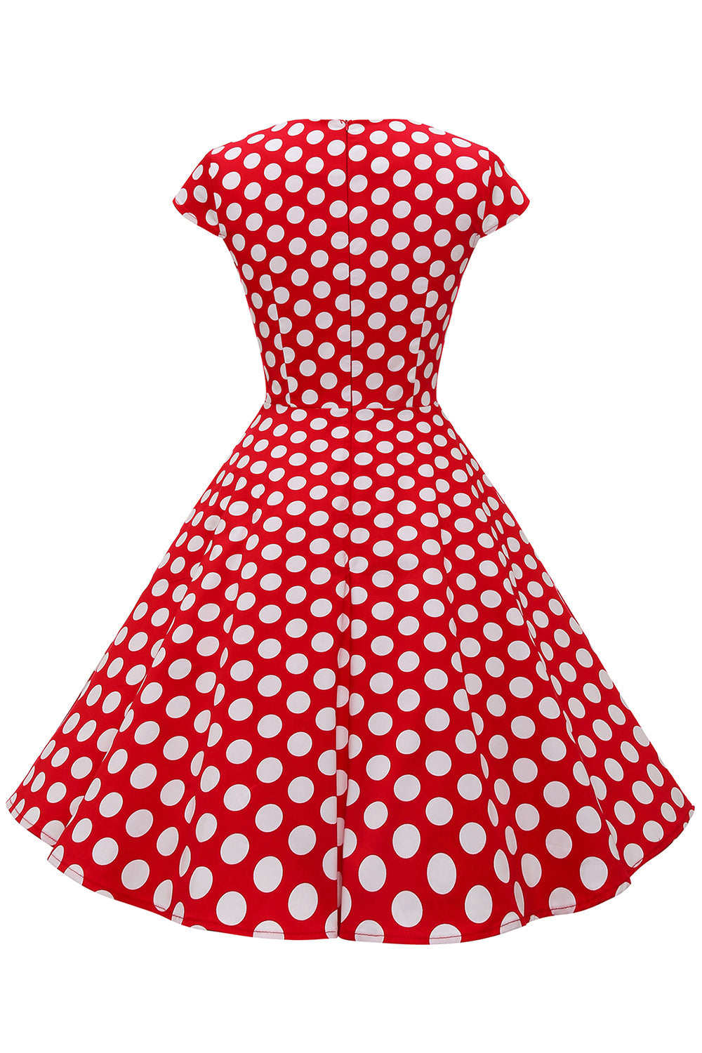 Red Polka Dots 1950s Dress