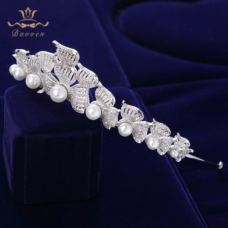 Royal Sparkling Zircon  Wedding Hair Tiara
