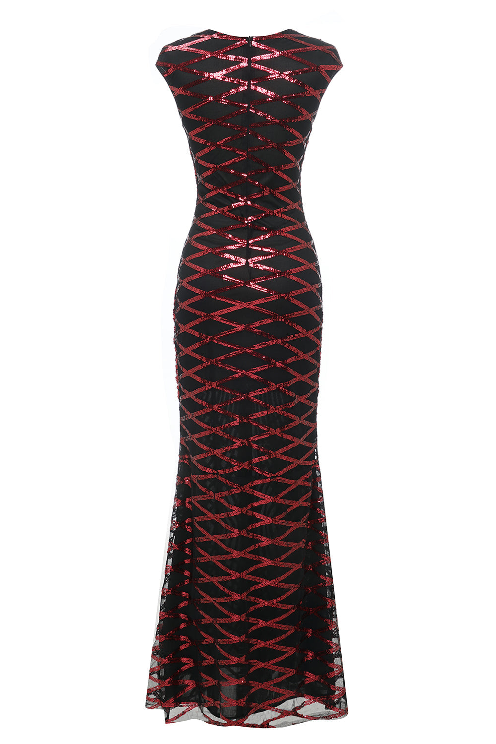 Red Sequined 1920s Dress
