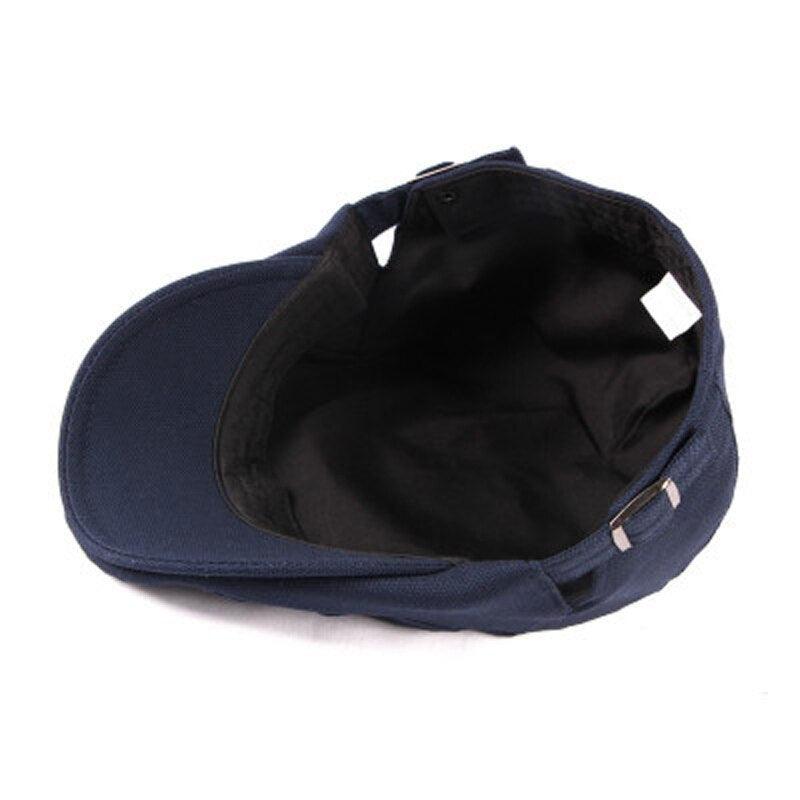 Retro Cotton Beret Dark Hat