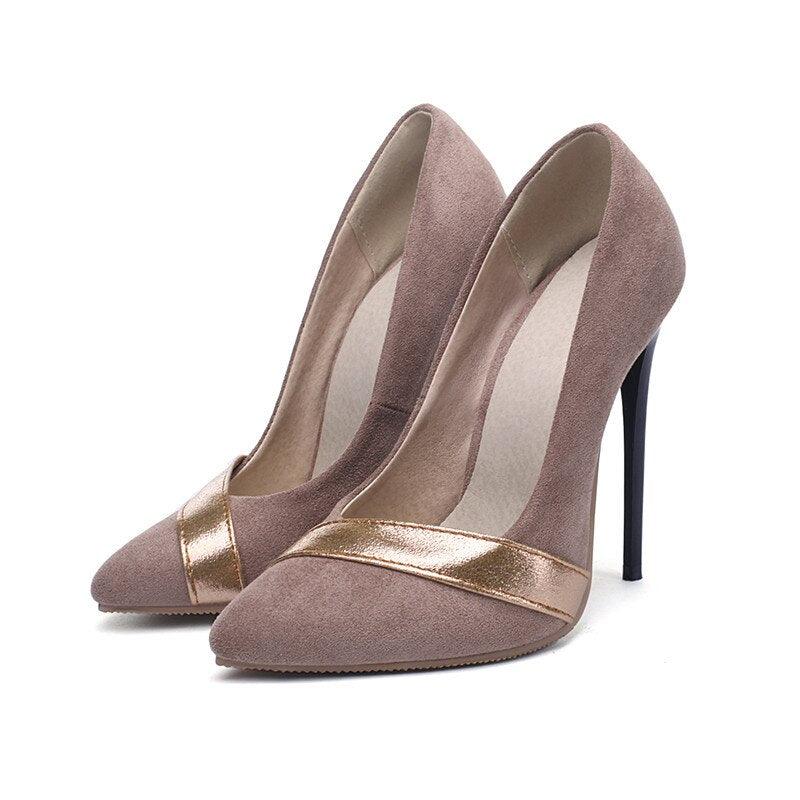 Pointed Toe Slip-on Sexy Thin High Heels Pumps