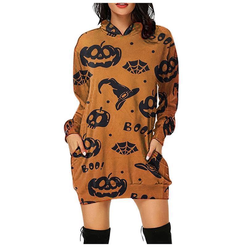 Plus Size Hoodies For Women Long Sleeve Pockets Halloween Costume