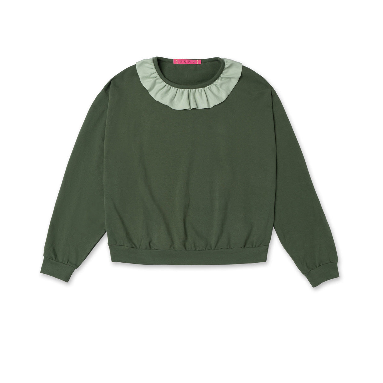 Ruffled Everyday Pullover - Moss & Mint