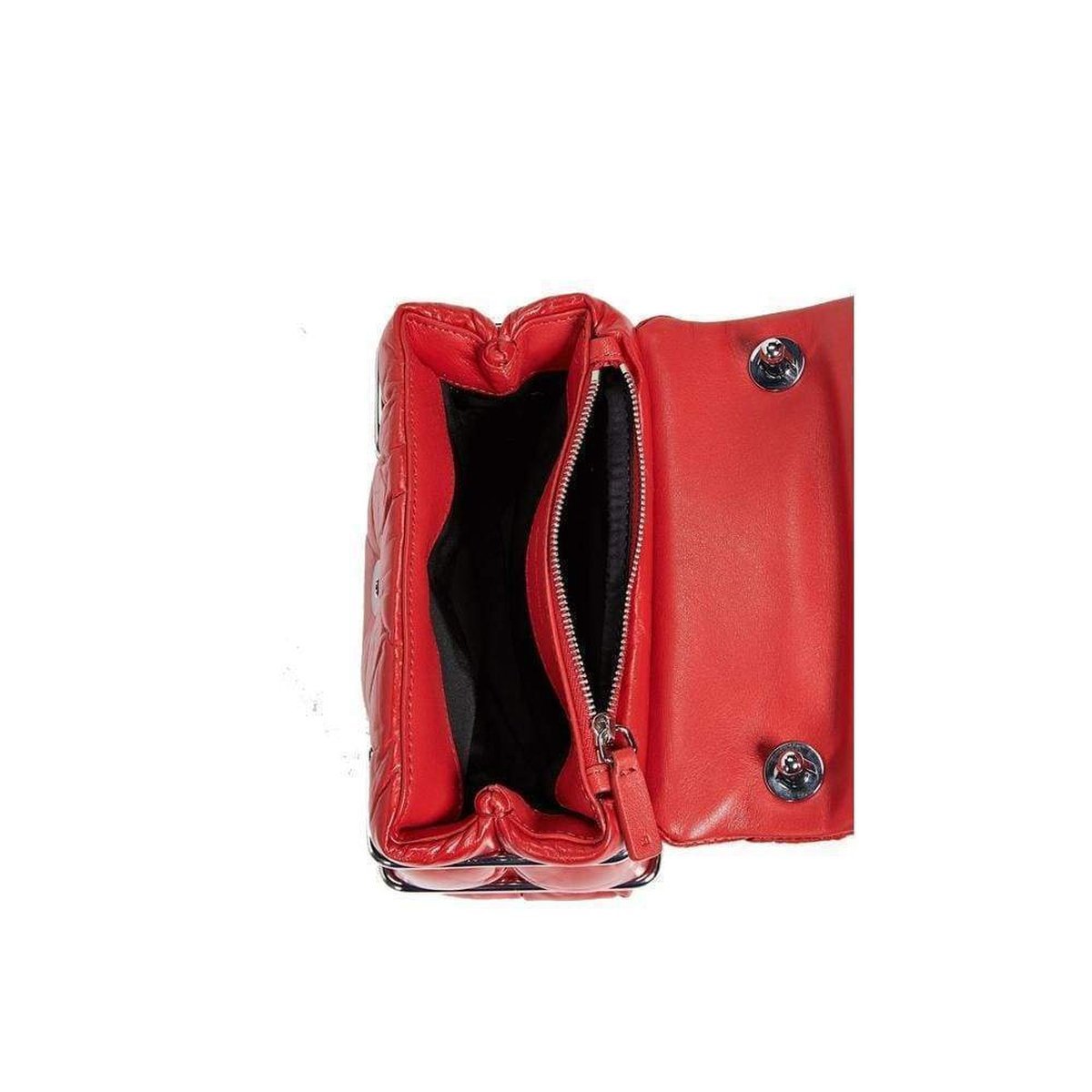 Red Halo Leather Crossbody Bag