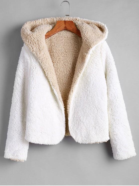 Alexis Ricecakes Hooded Reversible Teddy Coat - Coats & Jackets - INS | Online Fashion Free Shipping Clothing, Dresses, Tops, Shoes - 05/03/2021 - 2XL - Color_White