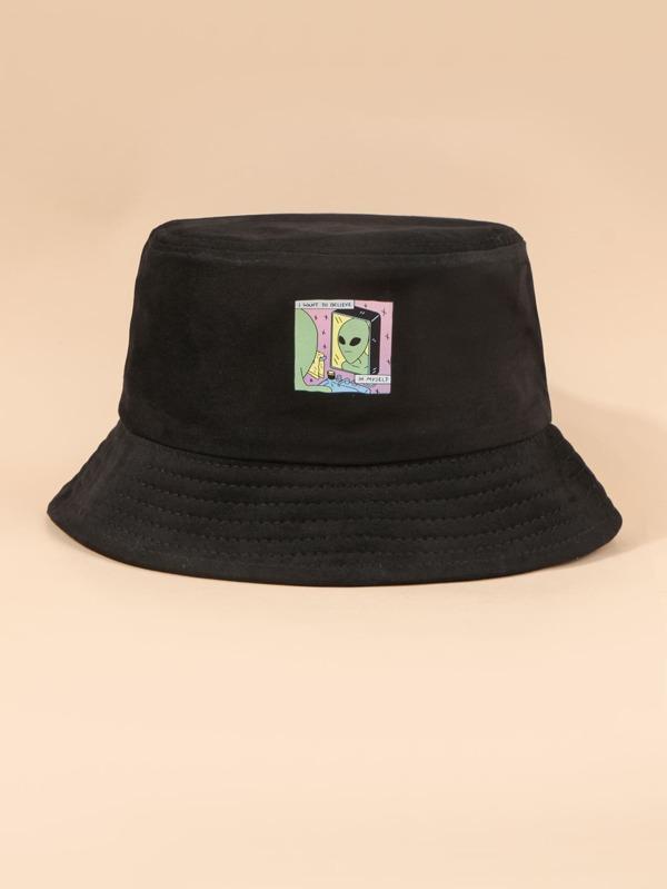 Alien Pattern Bucket Hat - INS | Online Fashion Free Shipping Clothing, Dresses, Tops, Shoes