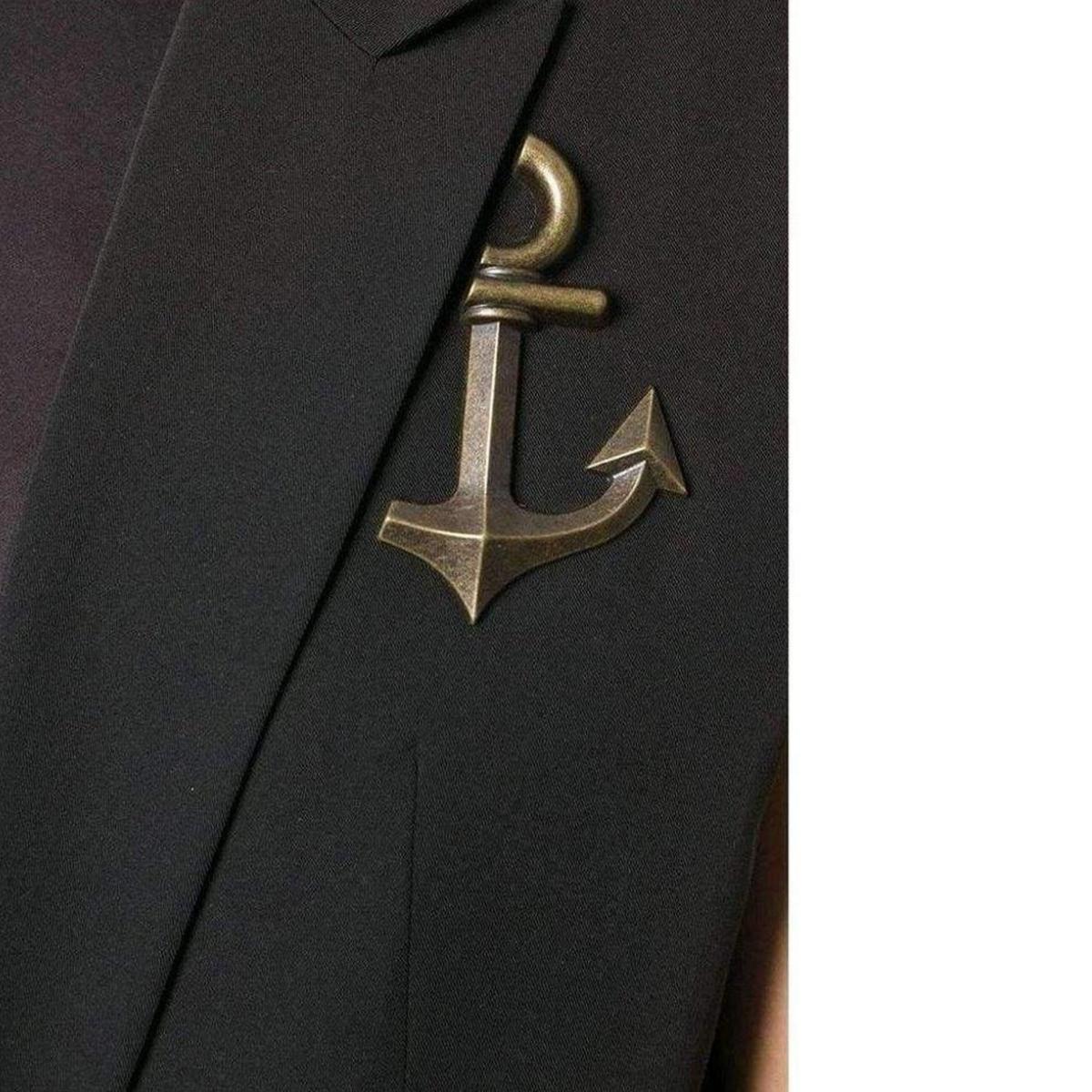 Pinned Anchor Emblem Vest