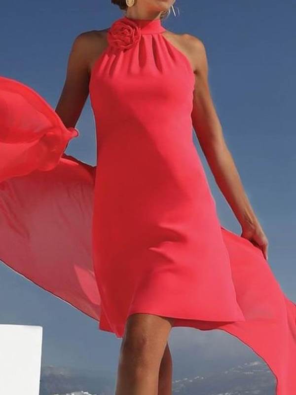 Bodycon Chiffon Sleeveless Party Wedding Mother's Dress - Mini Dresses - INS | Online Fashion Free Shipping Clothing, Dresses, Tops, Shoes - 19/04/2021 - Category_Mini Dresses - Color_Red