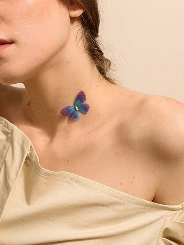 Butterfly Decor Choker 1pc - INS | Online Fashion Free Shipping Clothing, Dresses, Tops, Shoes