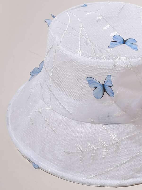 Butterfly Pattern Bucket Hat - INS | Online Fashion Free Shipping Clothing, Dresses, Tops, Shoes