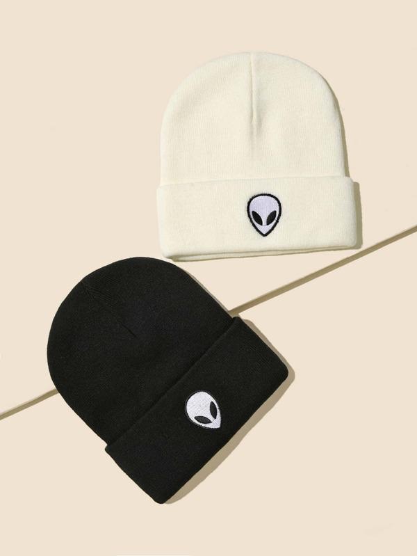 Cartoon Embroidery Beanie - INS | Online Fashion Free Shipping Clothing, Dresses, Tops, Shoes