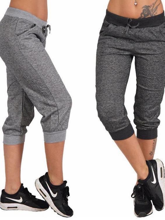Casual Ladies Cropped Trousers - INS | Online Fashion Free Shipping Clothing, Dresses, Tops, Shoes