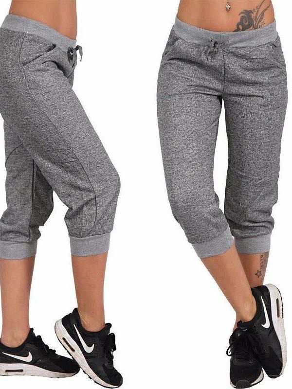 Casual Ladies Cropped Trousers - INS | Online Fashion Free Shipping Clothing, Dresses, Tops, Shoes