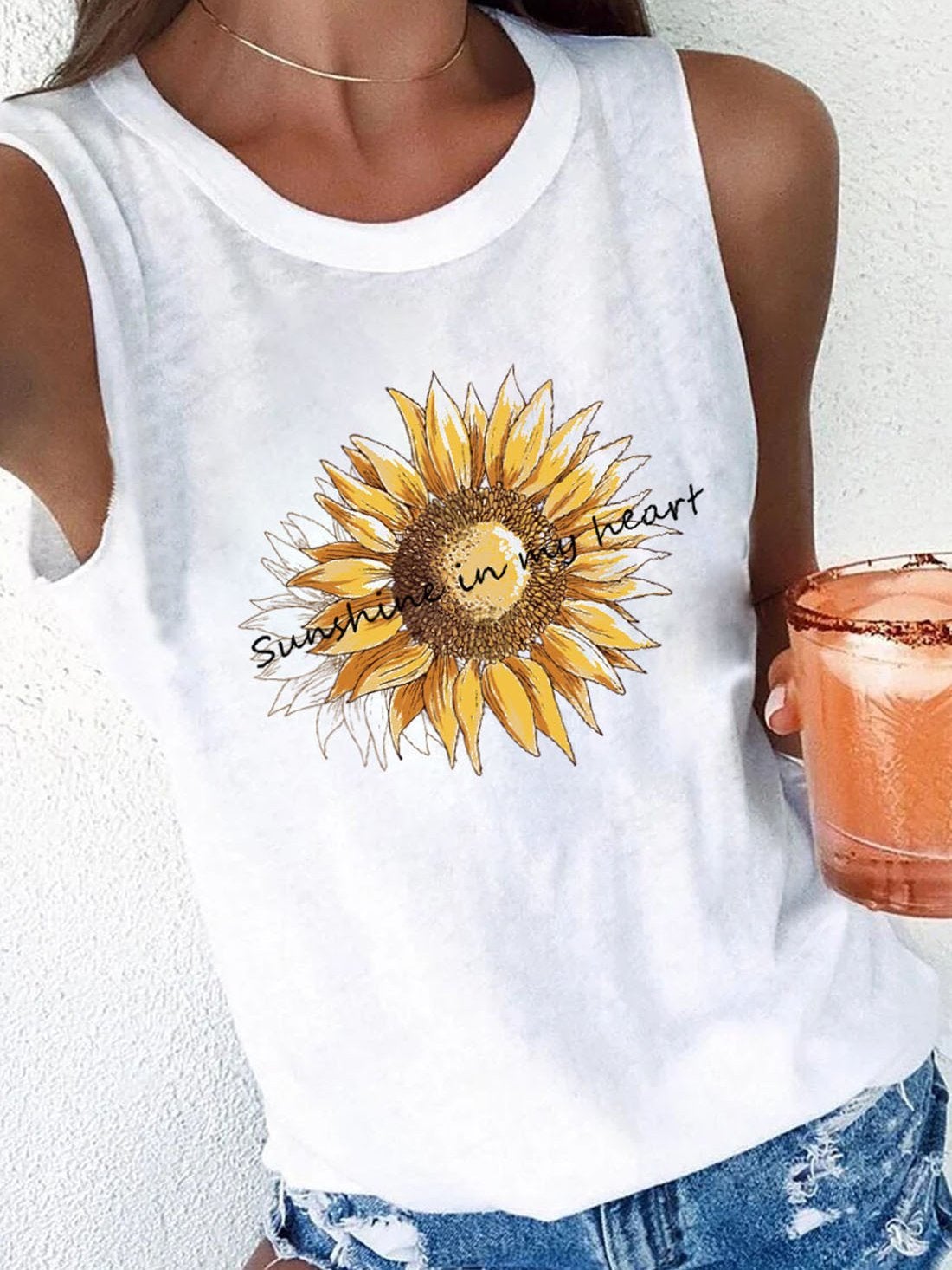 Casual Printed Sleeveless Tank Top - Tank Tops - INS | Online Fashion Free Shipping Clothing, Dresses, Tops, Shoes - 10-20 - 19/06/2021 - Category_Tank Tops