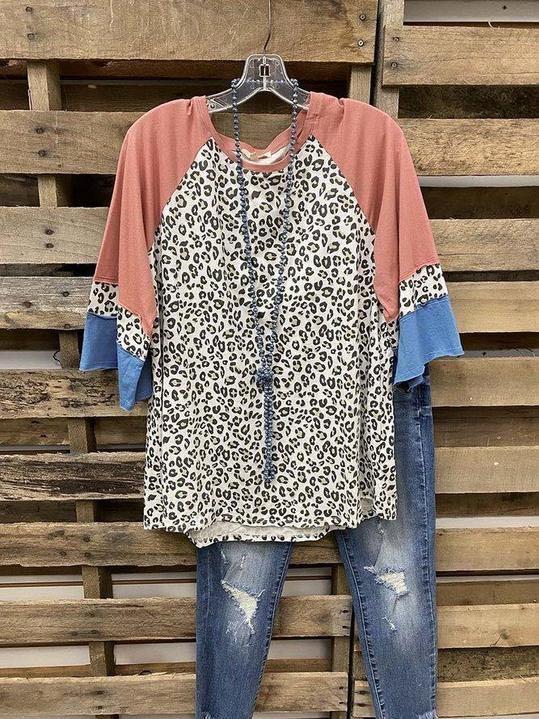 Casual Shift Leopard Shirts & Tops - INS | Online Fashion Free Shipping Clothing, Dresses, Tops, Shoes