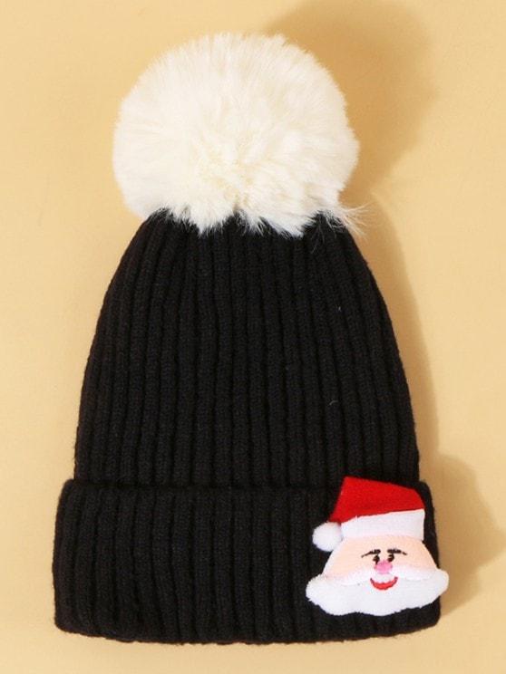 Christmas Santa Pattern Pom Pom Hat - INS | Online Fashion Free Shipping Clothing, Dresses, Tops, Shoes