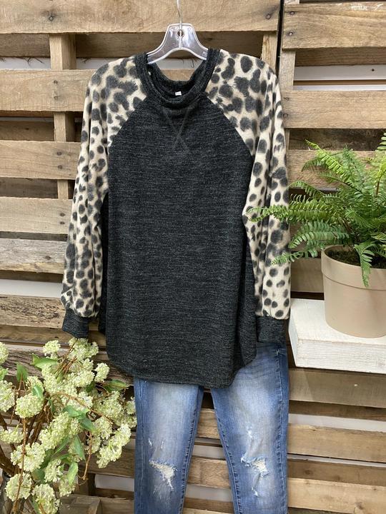 Color-Block Leopard Shirts & Tops - INS | Online Fashion Free Shipping Clothing, Dresses, Tops, Shoes