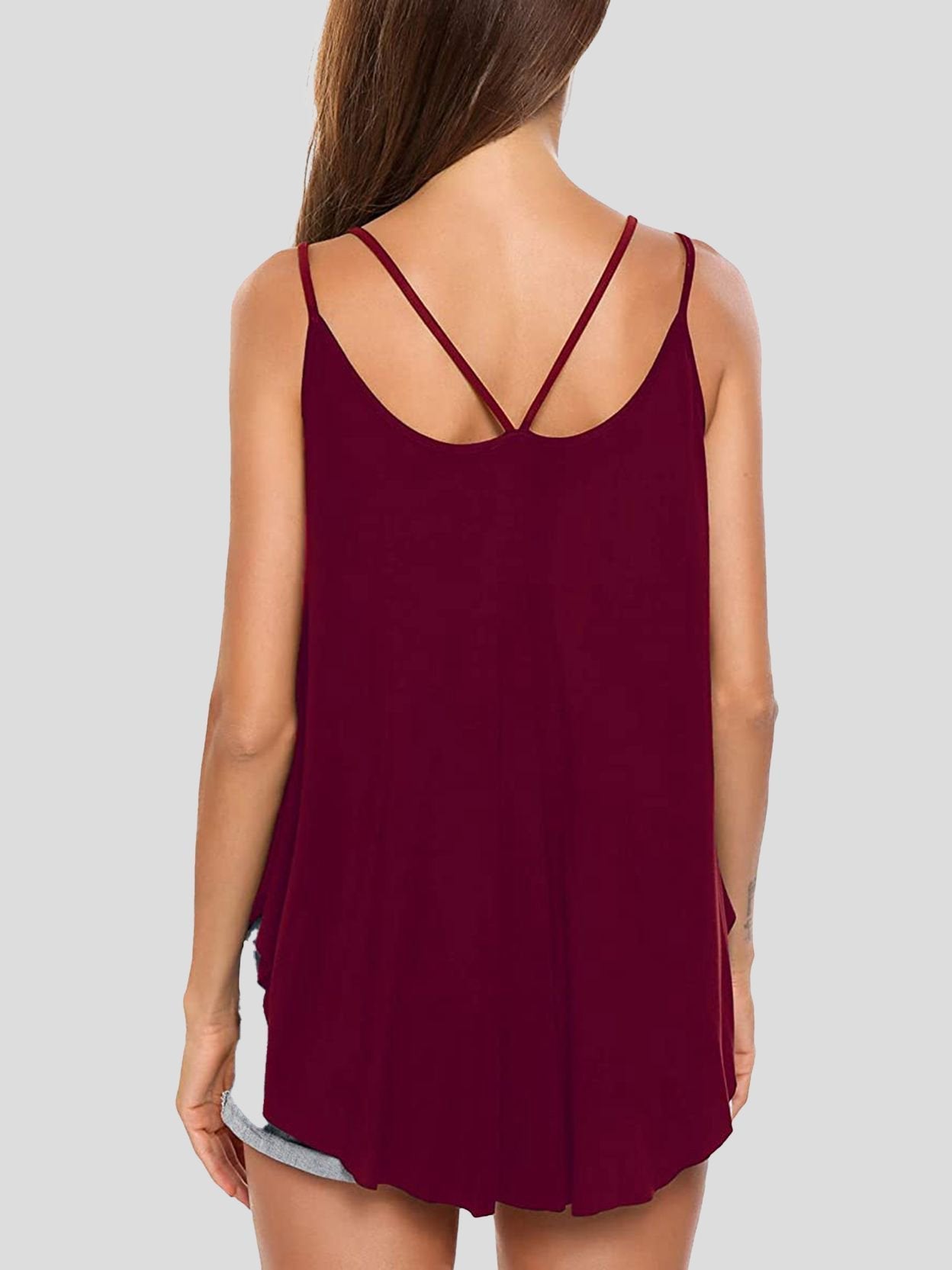 Elegant Double Sling Big Swing Women's Vest - Tank Tops - INS | Online Fashion Free Shipping Clothing, Dresses, Tops, Shoes - 10-20 - 14/07/2021 - color-apricot