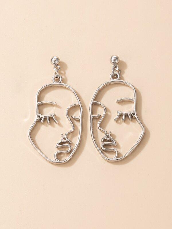 Face Design Drop Earrings - INS | Online Fashion Free Shipping Clothing, Dresses, Tops, Shoes