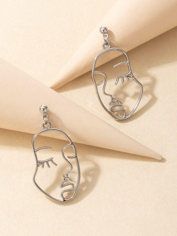 Face Design Drop Earrings - INS | Online Fashion Free Shipping Clothing, Dresses, Tops, Shoes