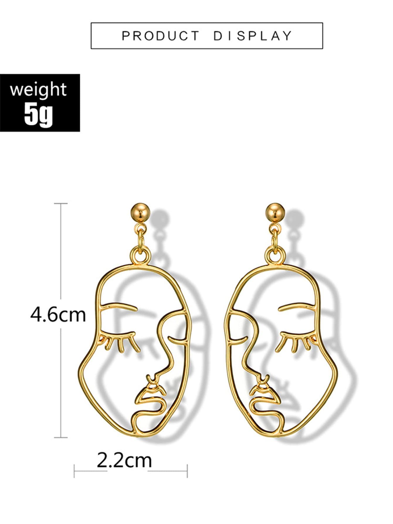 Face Design Drop Earrings - Earrings - INS | Online Fashion Free Shipping Clothing, Dresses, Tops, Shoes - 01/27/2021 - Accs & Jewelry - Casual