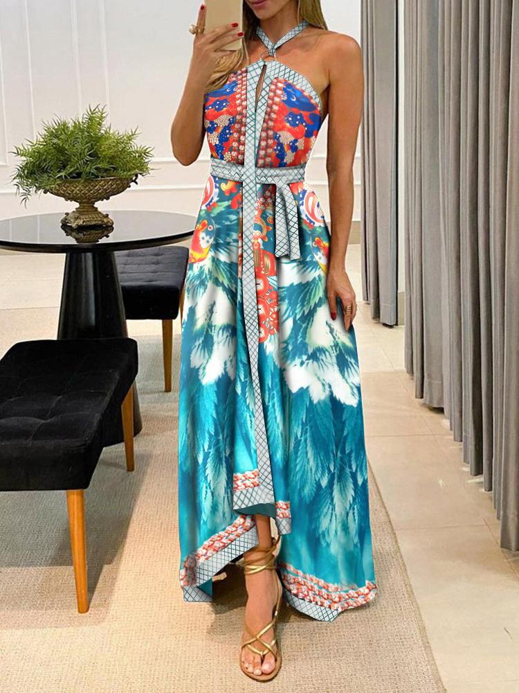 Fashion Off Shoulder Graphic Printed Backless Maxi Dress - Maxi Dresses - INS | Online Fashion Free Shipping Clothing, Dresses, Tops, Shoes - 20/05/2021 - Color_Red - DRE2105201027