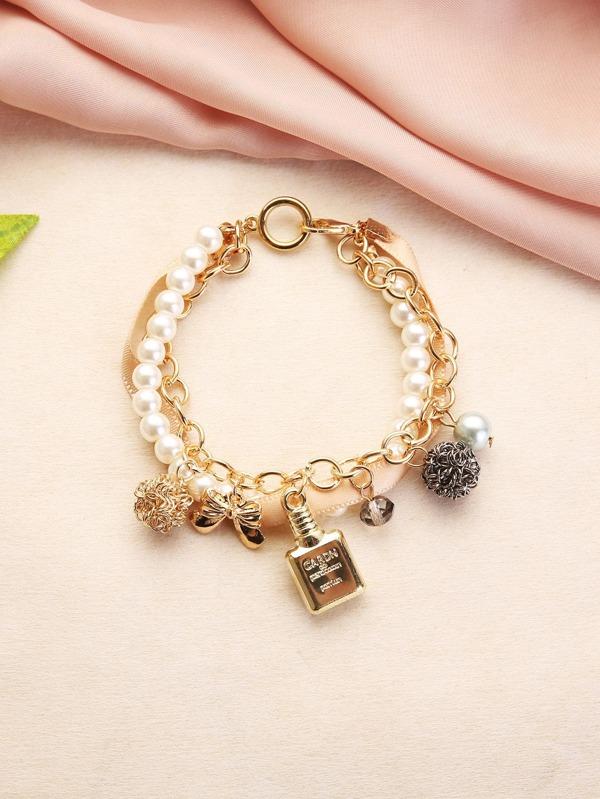 Faux Pearl Beaded Bracelet - INS | Online Fashion Free Shipping Clothing, Dresses, Tops, Shoes