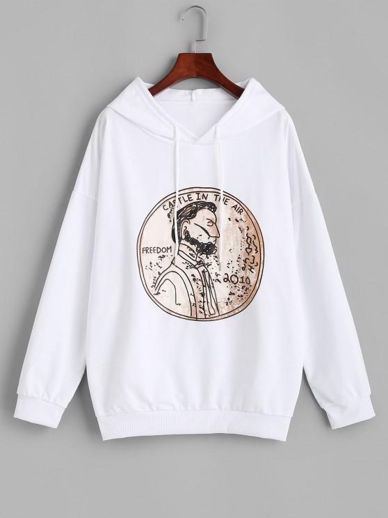 Figure Freedom Graphic Oversize Hoodie - INS | Online Fashion Free Shipping Clothing, Dresses, Tops, Shoes