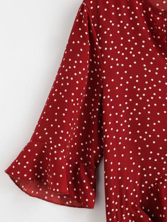 Mini Polka Dot Ruffled Dress - INS | Online Fashion Free Shipping Clothing, Dresses, Tops, Shoes