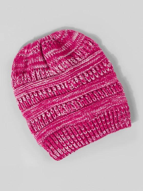 Mixed Color Knitted Hat - INS | Online Fashion Free Shipping Clothing, Dresses, Tops, Shoes