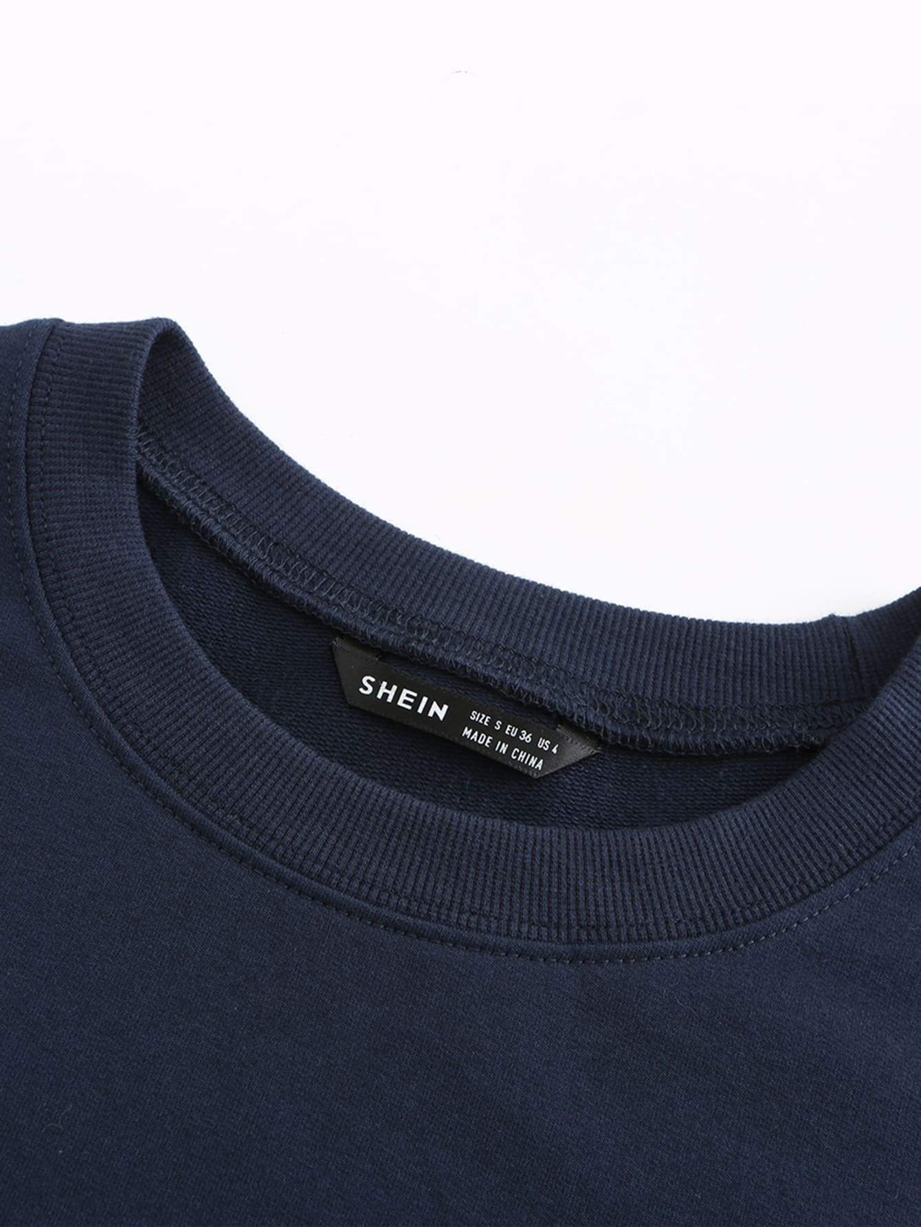 Slogan & Cartoon Graphic Sweatshirt - INS | Online Fashion Free Shipping Clothing, Dresses, Tops, Shoes