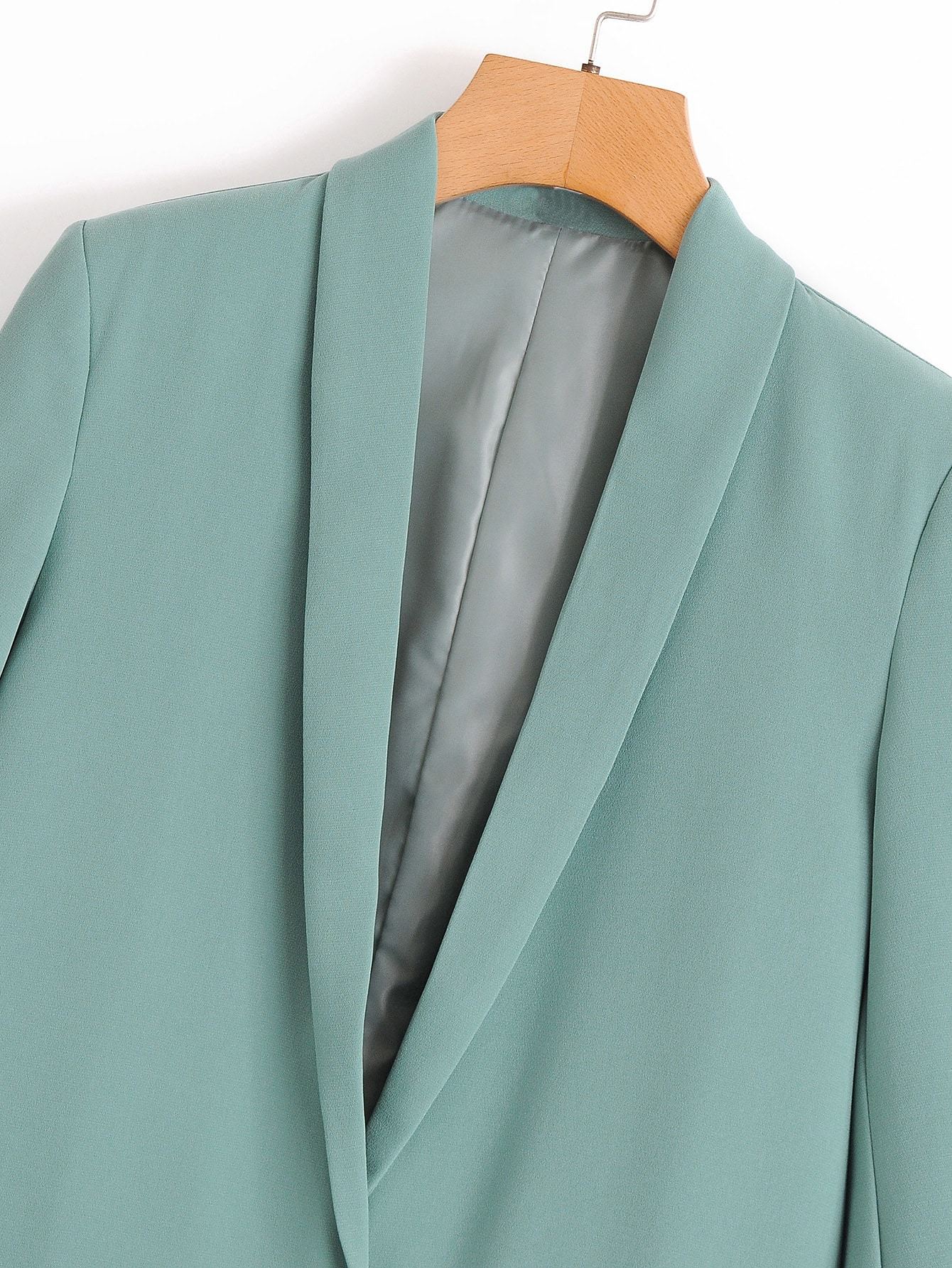 Solid Shawl Collar Blazer - INS | Online Fashion Free Shipping Clothing, Dresses, Tops, Shoes