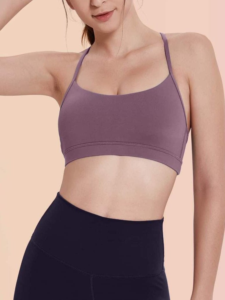 Strappy Back Sports Bra - Activewear - INS | Online Fashion Free Shipping Clothing, Dresses, Tops, Shoes - 02/04/2021 - 2XL - Activewear
