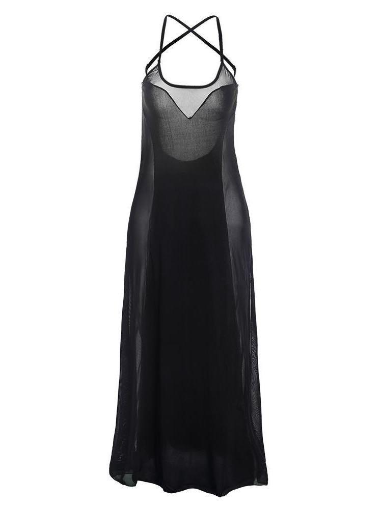 Women Lucency Chiffon Long Dresses - INS | Online Fashion Free Shipping Clothing, Dresses, Tops, Shoes