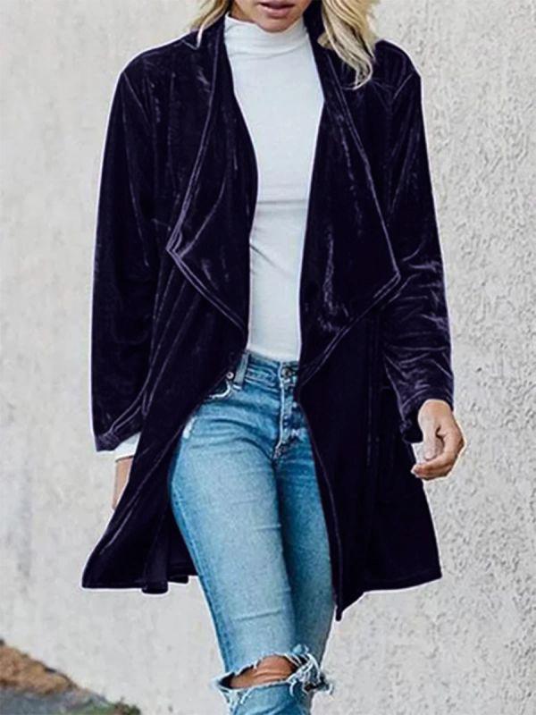 Women's Coats Fashion Lapel Long Sleeve Coat - Coats & Jackets - INS | Online Fashion Free Shipping Clothing, Dresses, Tops, Shoes - 20-30 - 27/10/2021 - COA2110271260