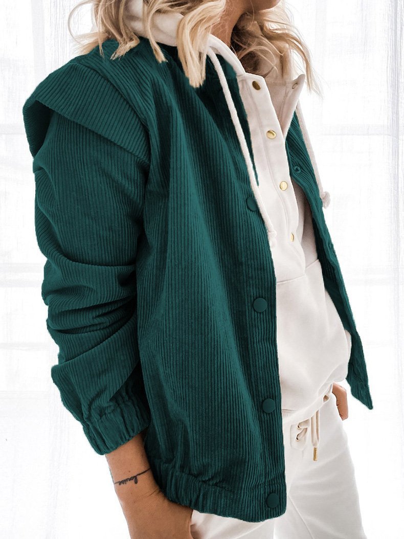 Women's Coats Loose Lapel Button Long Sleeve Cardigan Coats - Coats & Jackets - INS | Online Fashion Free Shipping Clothing, Dresses, Tops, Shoes - 15/09/2021 - 20-30 - COA2109151148