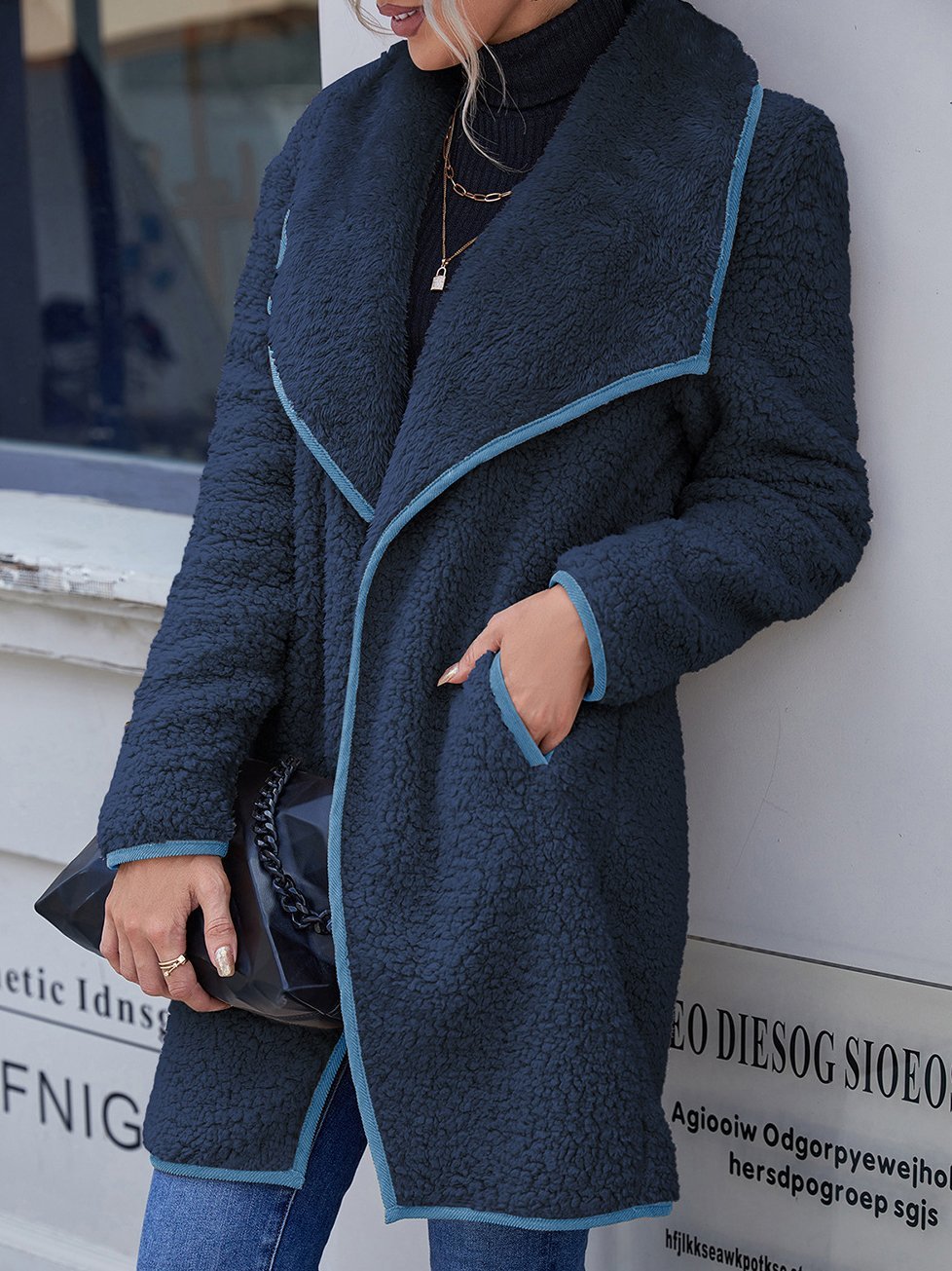 Women's Coats Loose Large Plush Mid-Length Coat - Coats & Jackets - INS | Online Fashion Free Shipping Clothing, Dresses, Tops, Shoes - 13/10/2021 - 30-40 - COA2110131216