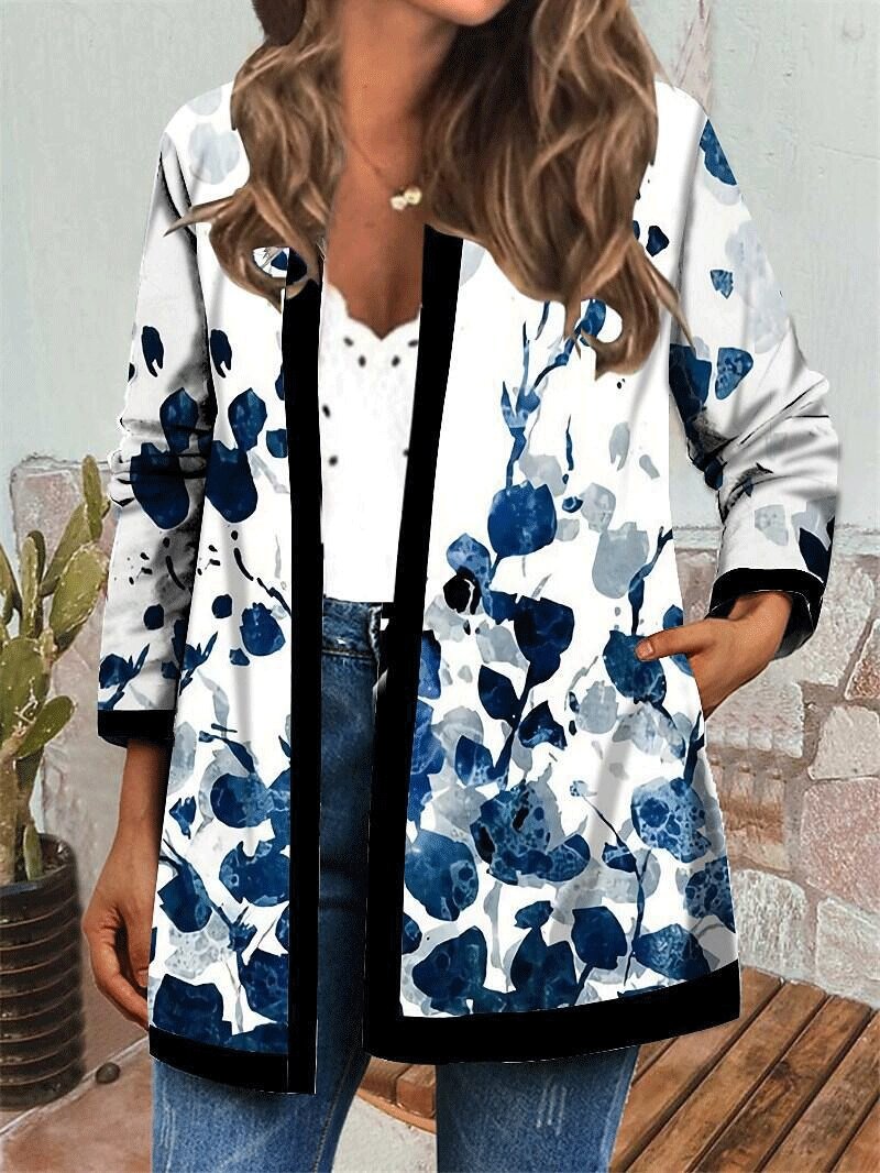 Women's Coats Personalized Print Cardigan Casual Coats - Coats & Jackets - INS | Online Fashion Free Shipping Clothing, Dresses, Tops, Shoes - 12/10/2021 - 20-30 - COA2110121206
