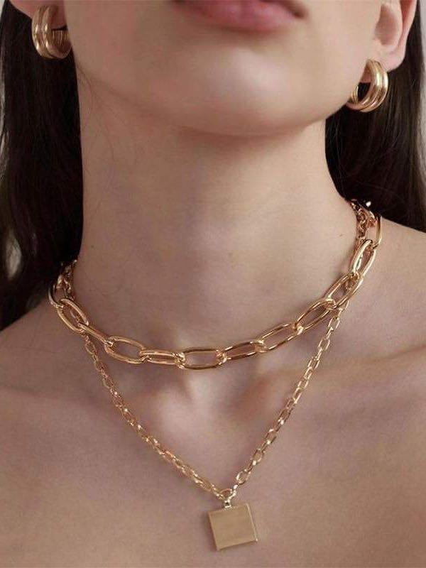 Women's Gold Plated Necklace - INS | Online Fashion Free Shipping Clothing, Dresses, Tops, Shoes