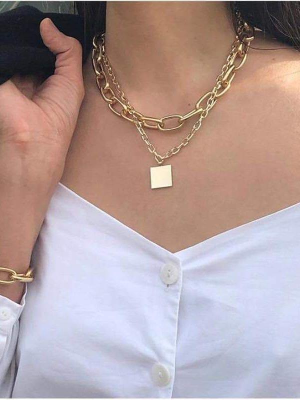 Women's Gold Plated Necklace - INS | Online Fashion Free Shipping Clothing, Dresses, Tops, Shoes