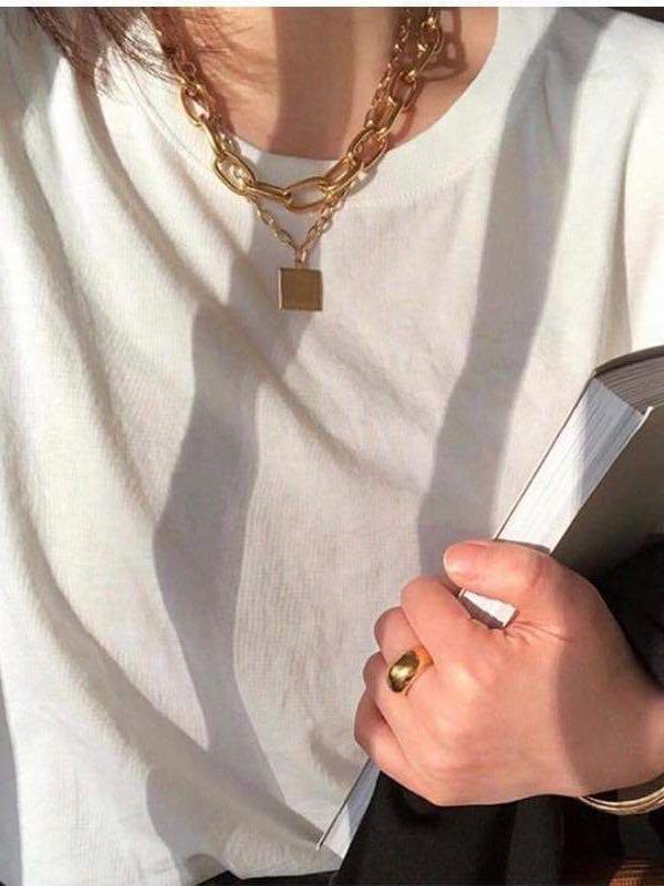 Women's Gold Plated Necklace - INS | Online Fashion Free Shipping Clothing, Dresses, Tops, Shoes